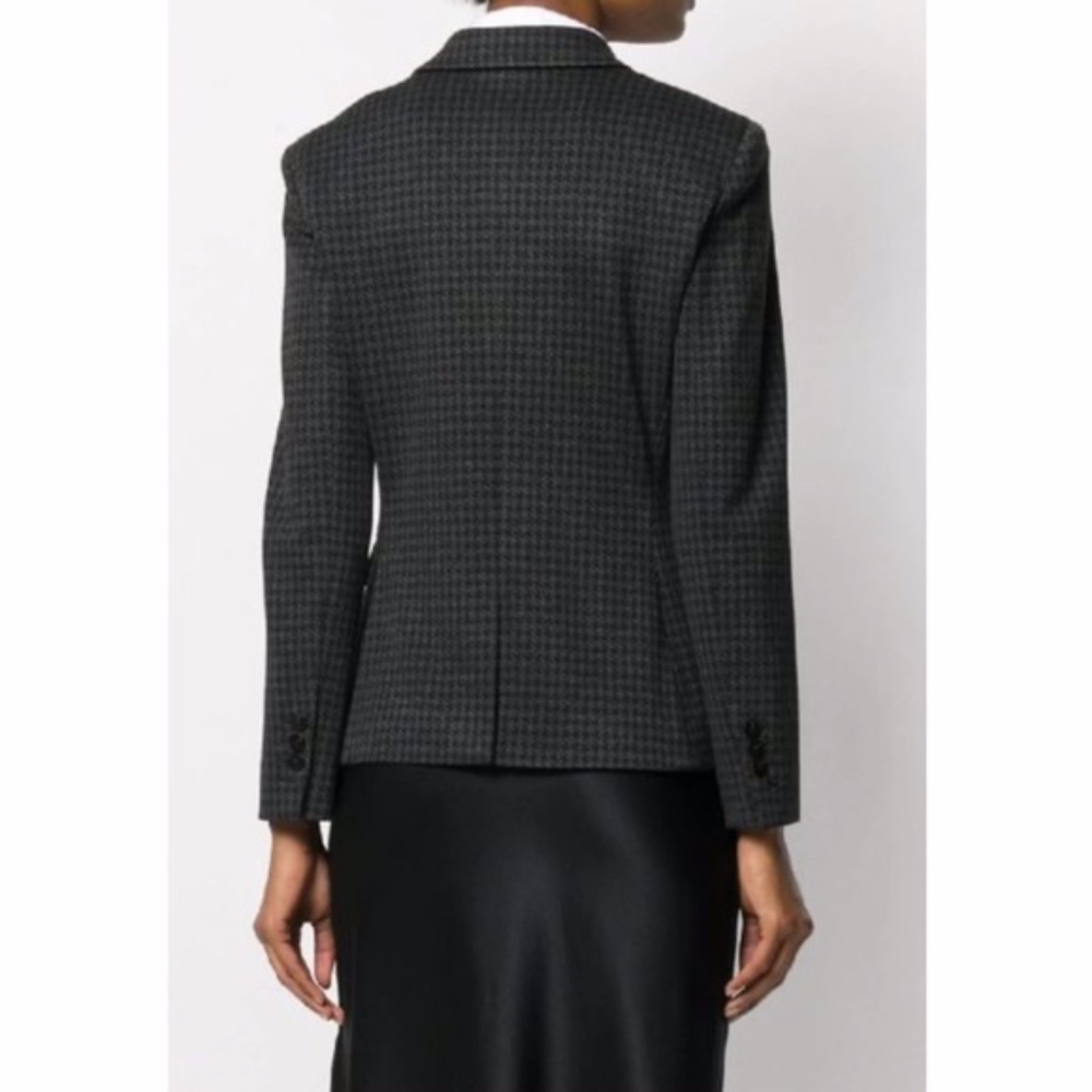 Nwot Theory Houndstooth Shrunken Two-Button Jacke… - image 2